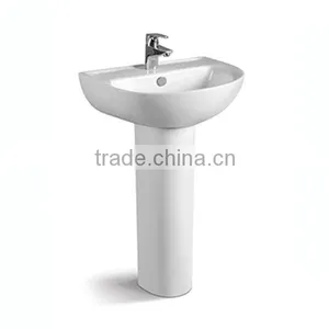 Pedestal Ceramic Bathroom Wash Basin thumbnail-1