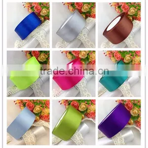 25yards/roll (40mm) 1-1/2" Width Single Face Tape Satin Ribbon Gift Packing Belt Wedding Decoration Crafts thumbnail-1
