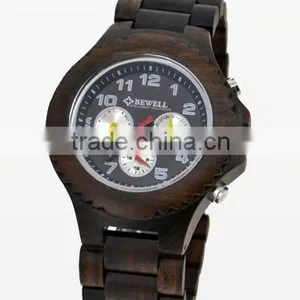 Japanese Movement Wood Wrist Watches thumbnail-1