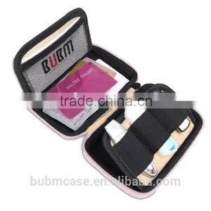 Fashion Bubm PU Silver Mini Digital Storage Bag Usb Headphones Cable Bag Waterproof and it Broke thumbnail-5