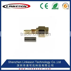 (Factory Price) SMA Male Bulkhead Connector for Semi-rigid Cable Antenna thumbnail-1