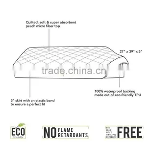 Qult Waterproof Bound Baby Pad Softtextile Baby Changing Mat thumbnail-3