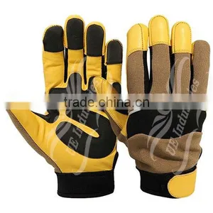 UEI-2620 Mechanical Gloves , Leather Mechanics Gloves , Mechanic Gloves , Mechanic Working Gloves , Mechanic Work Gloves thumbnail-1