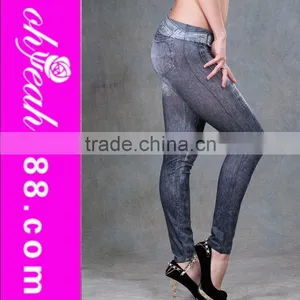 Top Quality Simple Style Seamless Cheap Fashion Women Jeans Leggings thumbnail-1
