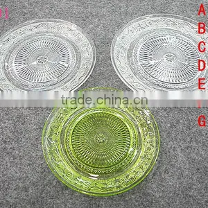 ZIBO Upmarket Wholesale Diamond Glass Dinner Plate thumbnail-1