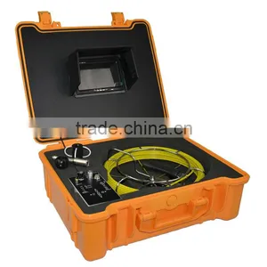 20m Cable Wheel Waterproof Pipe Plumbing Inspection Camera of Pipe Inspection Camera With Monitor and DVR 710DN thumbnail-1