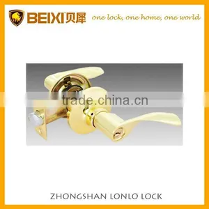 2016 European Style Safety Cylinder Keyed Bathroom Locks With Polished Brass thumbnail-1