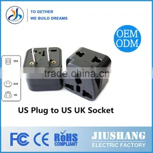 Universal US Male Plug to UK EU AU AC Travel Power Plug Adapter Convertor thumbnail-1