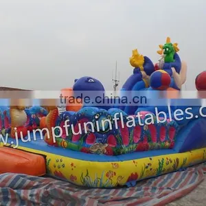Kids Mini Fun City Inflatable Poseidon Playground Slide thumbnail-2