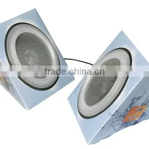 Supplier 3.5mm Connector 8*8*8 Papaer Speaker Mini thumbnail-3