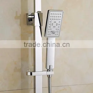 Hot Sale Wall Mounted Square Design Bath&shower Faucet Set With Rainfall Shower Head thumbnail-3