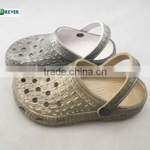 Plastic Garden Shoes 2015 With Grey and Gold Clogs thumbnail-1