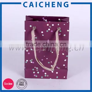 New Fancy Custom Logo Printed Shopping Bag Gift Paper Bag With Handle thumbnail-3