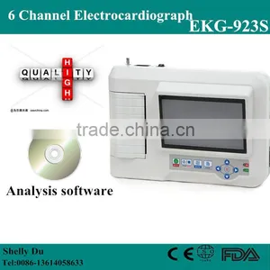 Hot Sale Portable Digital 6-channel Software Electrocardiograph 7 Inch Color Touch Screen ECG Machine EKG Machine EKG-923-Shelly thumbnail-1