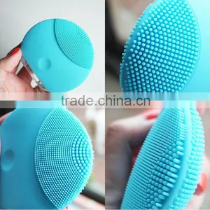 Silicone Waterproof Facial Brush , Silicone Vibration Facial Massager thumbnail-3
