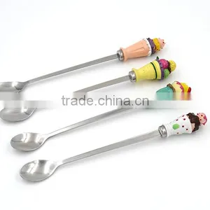 Free Sample! Designed Handle Long Elegant Spoon Stainless Steel Material thumbnail-2