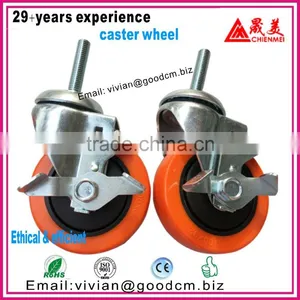 Hot Sale ISO9001 Certificated Long Working Life Rubber Industrial Caster thumbnail-5