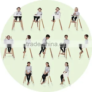 European Style Beechwood High Chair Baby Feeding thumbnail-6
