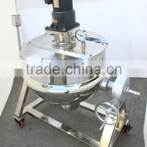 500 Liter Steam Heating Water Jacketed Cooking Kettle thumbnail-5