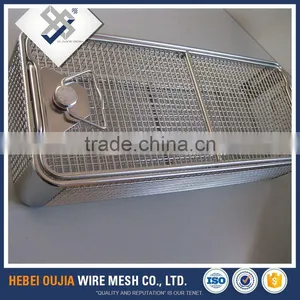 Contemporary Full Stainless Steel Wire Mesh Basket Strainer With Lid for Food thumbnail-3