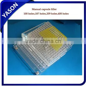 187 Holes Manual Capsule Filling Machine + Tamping Tool Size 00# thumbnail-1