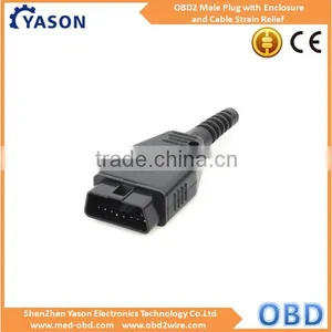 OBD2 J1962m Male Connector With Enclosure and Cable Strain Relief thumbnail-1