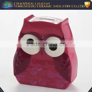 Wholesale Purple Owl Ceramic Saving Bank Factory thumbnail-1