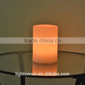 Party Use Cylinders Table Lamp Home Decor Lighting Color Changing USB Charge for Led Circular Column Lights thumbnail-2