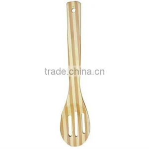LFGB Standard Hot Selling Bamboo Slotted Spoon thumbnail-1