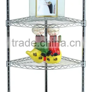 Metal Wire Kitchen Rack With 4 Wheels, Kitchen Storage Rack Trolley Cart thumbnail-4