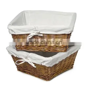 Wholesale Large Empty Hotsale Wicker Storage Baskets for Sale thumbnail-1