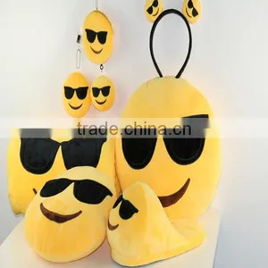 2015 Amazing Indoor Outdoor Warm Plush Heart Eyes Emoji Slippers thumbnail-6
