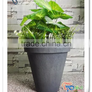 Light Foam Cement Urn Flower Planter Container thumbnail-1