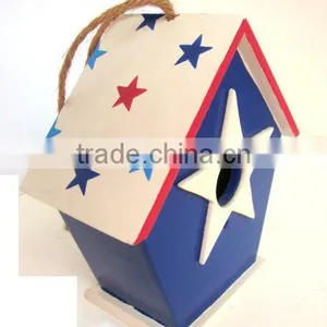 Decorative Wooden Bird House thumbnail-1