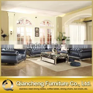 Modern Marble Top Coffee Table 201 Stainless Steel Legs thumbnail-6