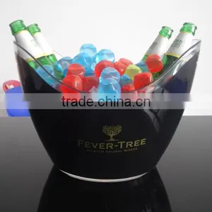 Supply Good Quality Acrylic Plastic Beer Vodka Champagne Ice Bucket Coolers thumbnail-3