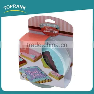 Toprank Trade Assurance Wholesale Colorful 6PCS Square Cake Cutter Cookie Press Cutter Set Cake Cutter Baking Tools thumbnail-1