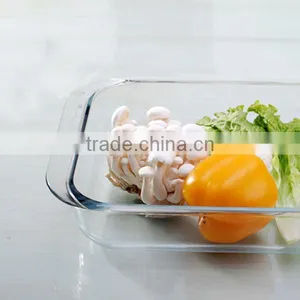 3.5L Large Transparent Heat Resistant Microwave Oven Glass Plate for Baking thumbnail-4