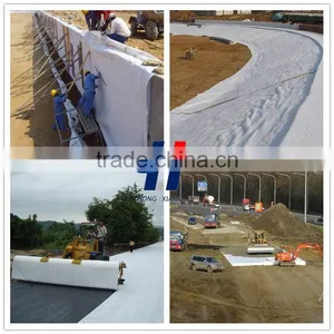 Polyester/ Polypropylene Nonwoven Geotextile Fabric for Highway Road Construction thumbnail-1