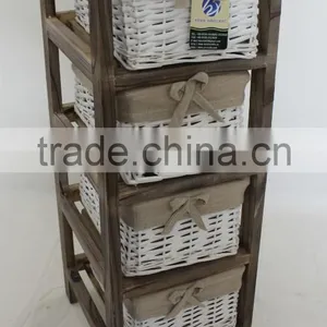 Living Room Furniture Baked Small Furniture Wicker Chest of Drawers thumbnail-3