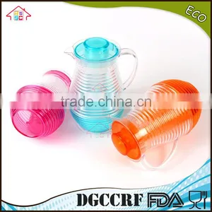 NBRSC Set of 5 Piece Plastic ps Cold Water Kettle Spiral Drinking Water Jug Tea Pot Water Jug With Cups thumbnail-6