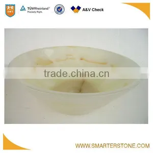 Wholesale Light Green Stone Onyx Pedestal Basin Sink thumbnail-1