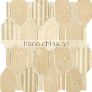 MM-CV237 Popular Indoor Decor Natural Stone Hexagon Marble Mosaic thumbnail-1