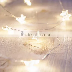 40 Micro Warm White Battery Operated LED Star Christmas Light thumbnail-3