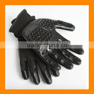 Flexible Tactile Touch Pet Grooming Gloves Pet Bathing Gloves for Horse Dog Cat thumbnail-1