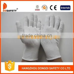 DDSAFETY 2017 Hot Sale White Cotton Fabric Glove Anti Static Gloves thumbnail-1