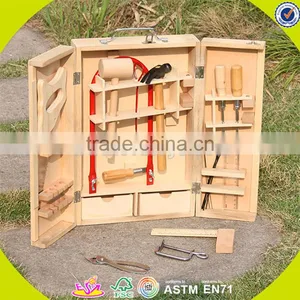 Wholesale DIY Pretend Children Wooden Workbench Toy Interesting Baby Wooden Workbench Toy W03D028 thumbnail-2
