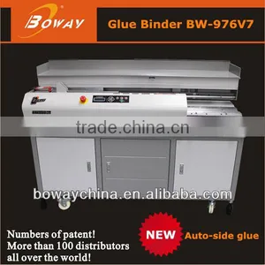 BOWAY 976V7 Auto Side Adhesive A3 Perfect Binding Machine thumbnail-1
