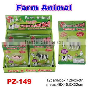 Promotional Water Growing Farm Animal Toys for Kids thumbnail-1