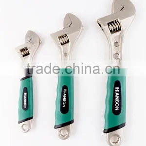 Ferronickel and Plastic Handle Adjustable Wrench thumbnail-4